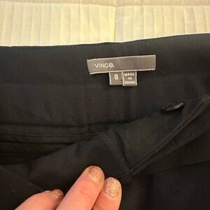 Vince navy blue mid rise Trousers